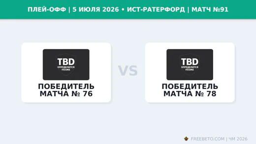 Матч Победитель матча № 76 — Победитель матча № 78