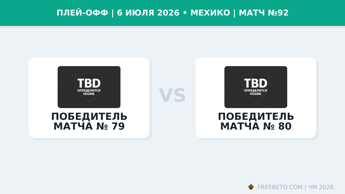 Матч Победитель матча № 79 — Победитель матча № 80