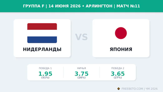 Матч Нидерланды — Япония
