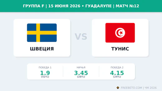 Матч Швеция — Тунис